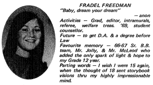 Fradel Freedman - THEN
